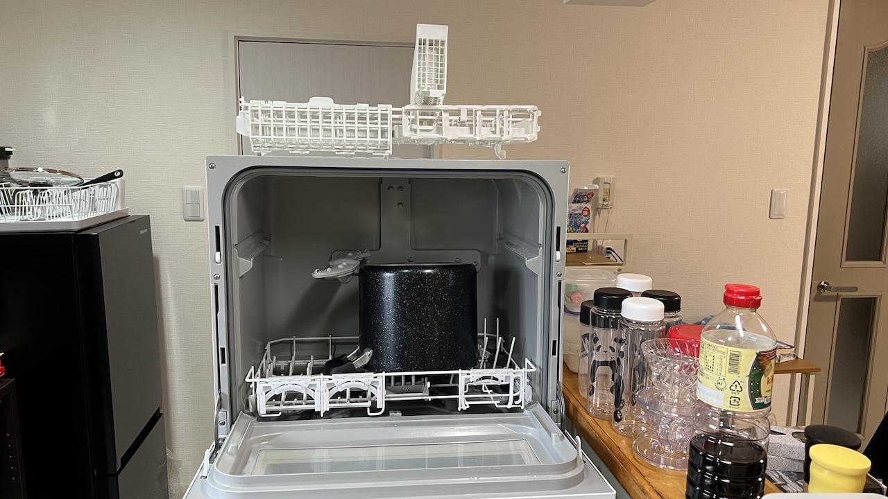 NP-TH4に寸胴鍋を入れた様子