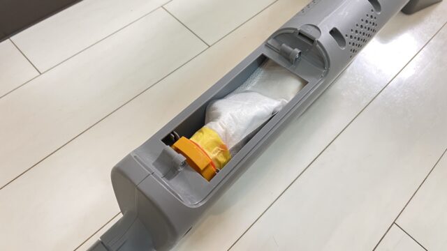 紙パックをセットした様子