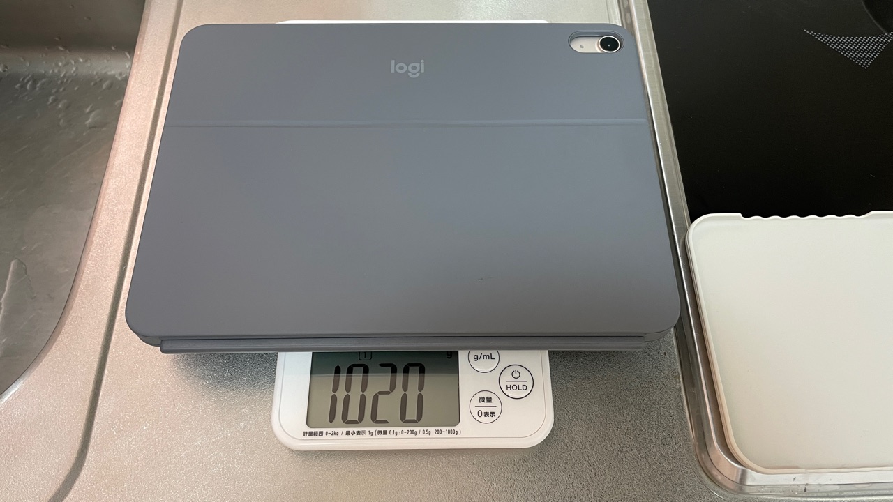iPad AirとCOMBO TOUCHとApple Pencil Proの重量