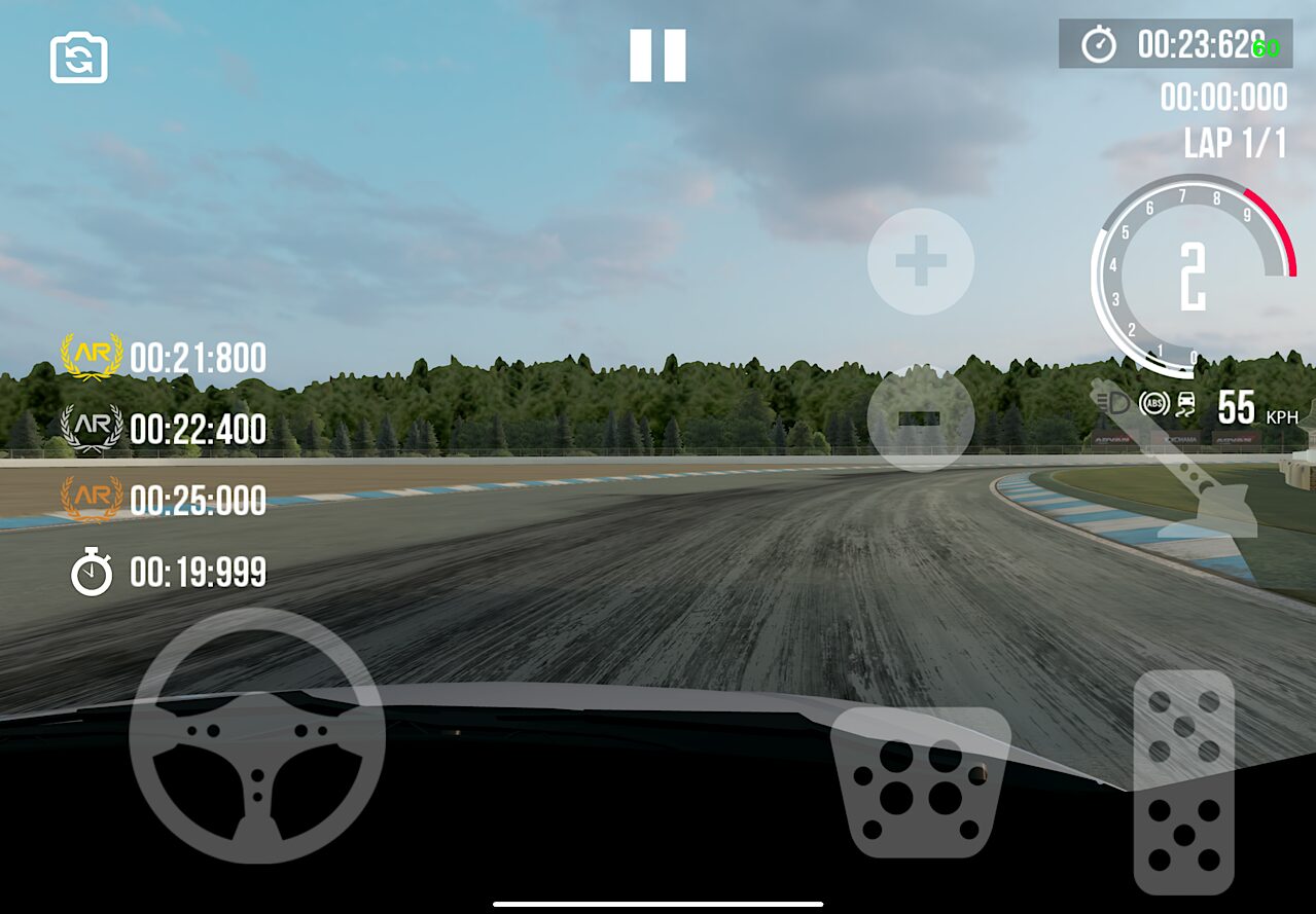 ASSOLUTO RACINGで60fps出ている様子