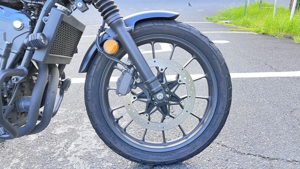 CL500のフロントホイール