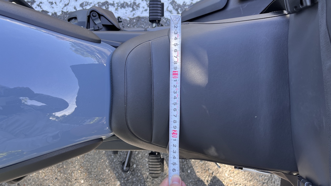 CL500のシート幅(寸法)