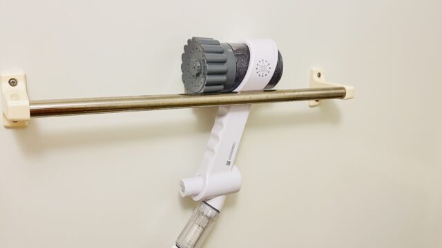 ミラブルzeroをタオルハンガーに仮置き
